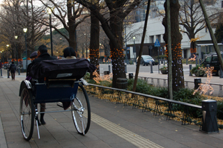 横浜の人力車